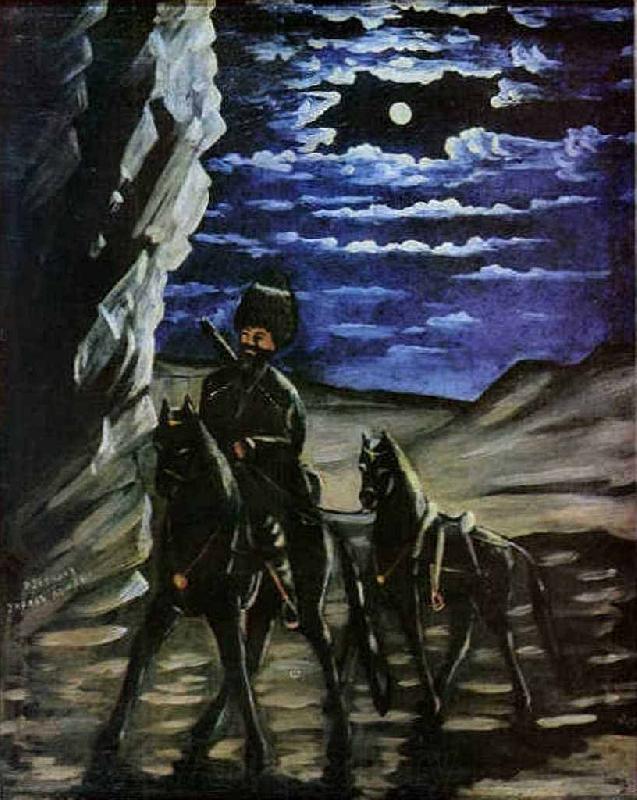 Niko Pirosmanashvili A Robber with a Stolen Horse Germany oil painting art